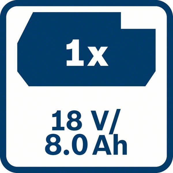 Bosch PROCORE 18V 8,0Ah, baterija - akumulator (1600A016GK) - slika 3