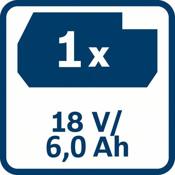 Bosch GBA 18V 6,0Ah, baterija - akumulator (1600A004ZN) - slika 4