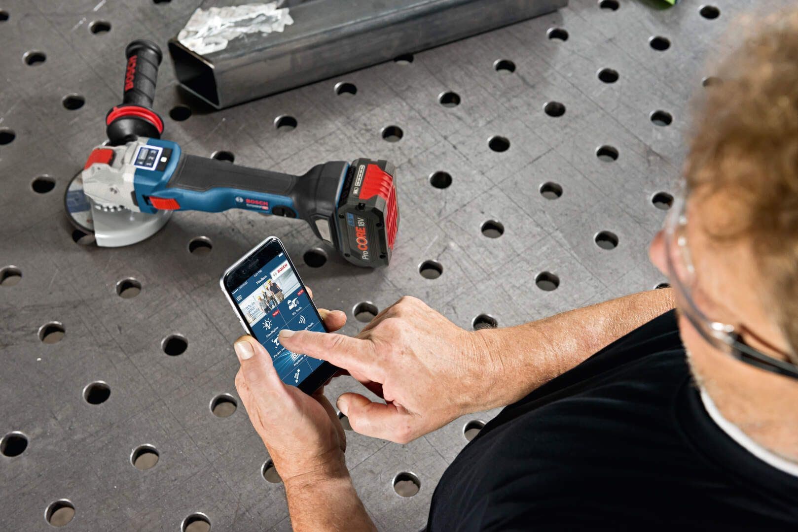 Bosch GWX 18V-10 PSC Solo,125mm, L-Boxx,aku ugaona brusilica - slika 17