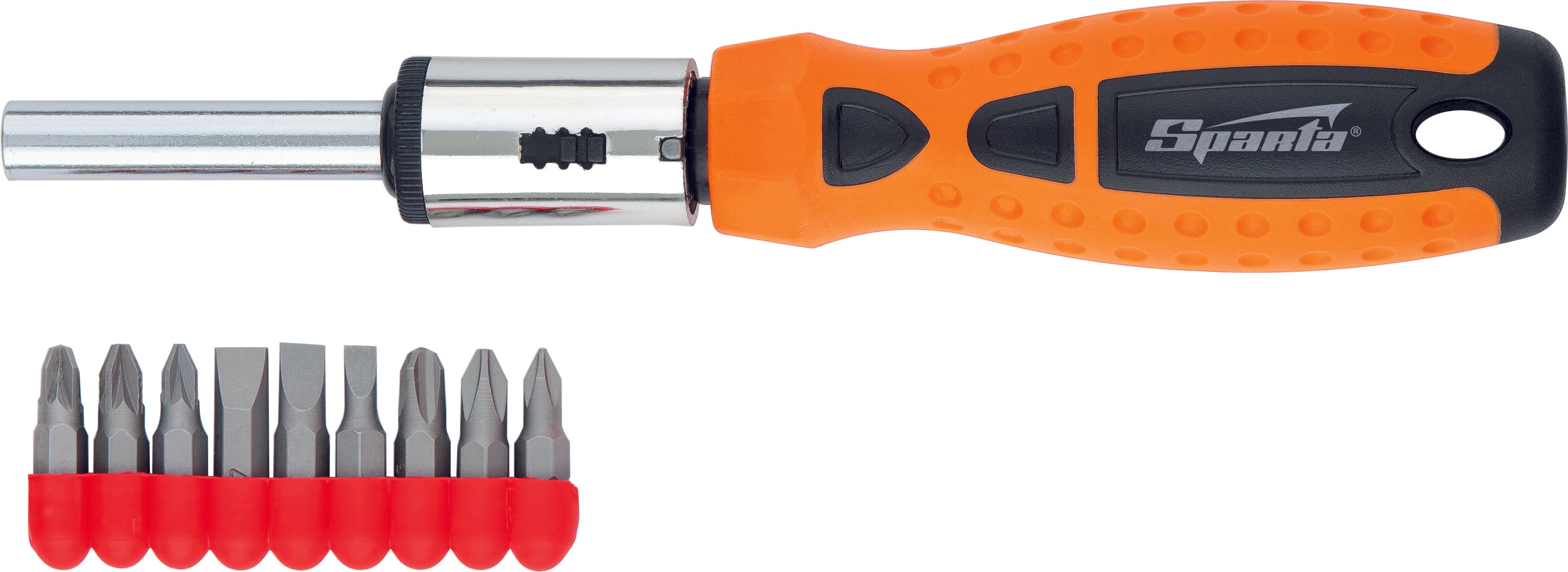 Set odvijača sa bitovima, od CrV čelika, 10 delova Sparta 115455 - slika 2