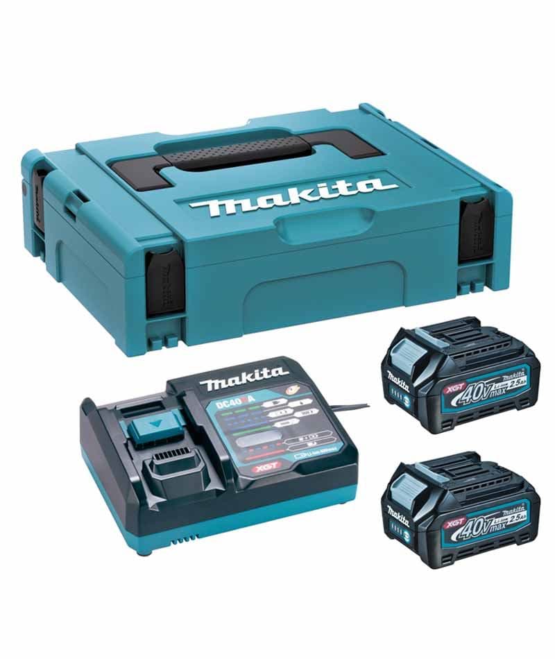Makita DC40RA + BL4025x2 + MAKPAC Type1 XGT set - slika 2
