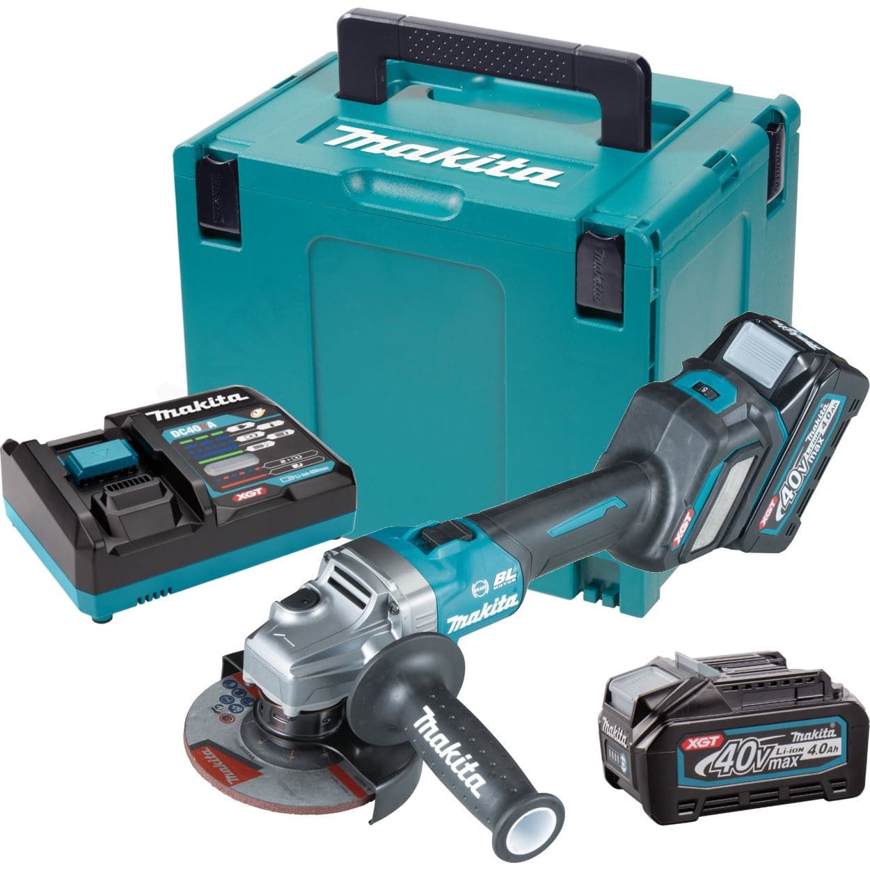 Makita GA023GM201 XGT Akumulatorska ugaona brusilica, 40V, 125mm - slika 3