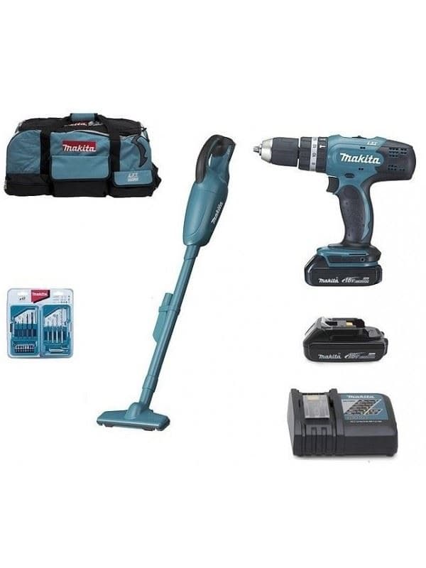 Makita DLX2056SY1 set alata, Makita DHP453 + Makita DCL180 - slika 3