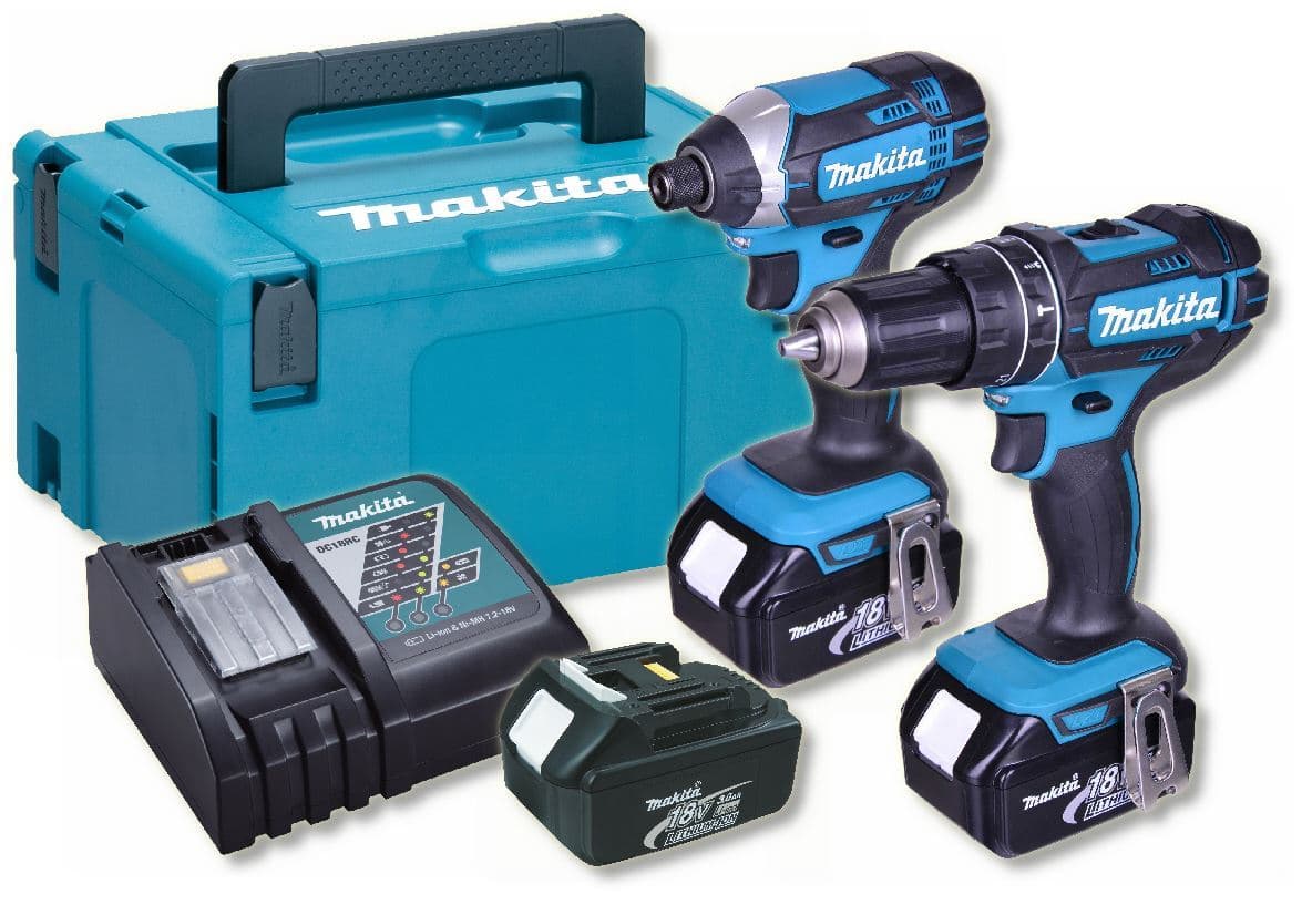 Makita DLX2131JX1 set alata, Makita DHP482 + Makita DTD152 - slika 2