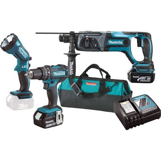 Makita DLX3043 set alata, Makita DHP482 + Makita DHR241 - slika 2