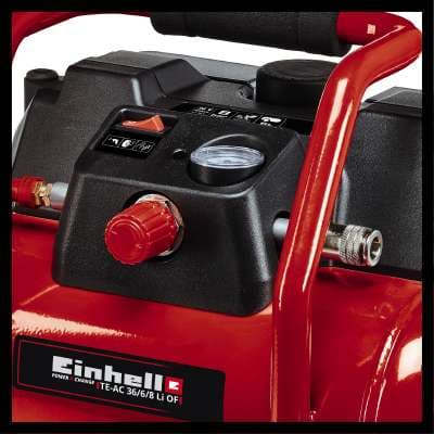 Einhell TE-AC 36/6/8 Li OF Set-Solo Akumulatorski vazdušni kompresor, bez baterije i punjača - slika 3