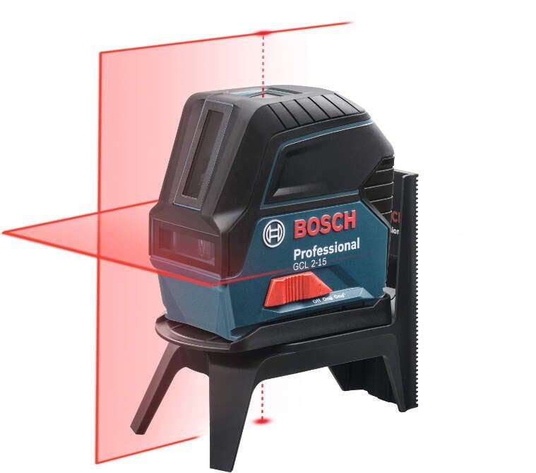 Kombinovani laser 15m sa dve linije i dve tačke Bosch GCL 2-15, magnetni nosač sa štipaljkom, kofer - slika 3