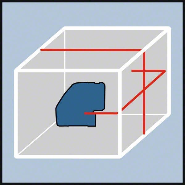 Bosch GLL 3-50 + BM 1 Linijski laser sa 3 linije - samonivelišući u L-Boxx koferu - slika 13