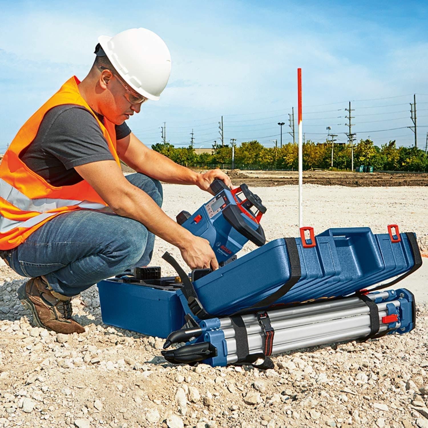 Bosch GRL 600 CHV Rotacioni laser + 1 x 4,0Ah 18V ProCORE + prijemnik LR 60 + daljinski upravljač - slika 24