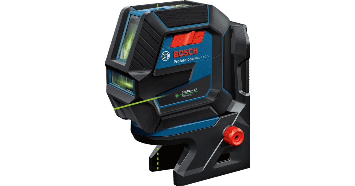 Bosch GCL 2-50 G Kombinovani linijski laser sa zelenim zrakom sa magnetnim nosačem sa štipaljkom + kofer, domet 50m - slika 18