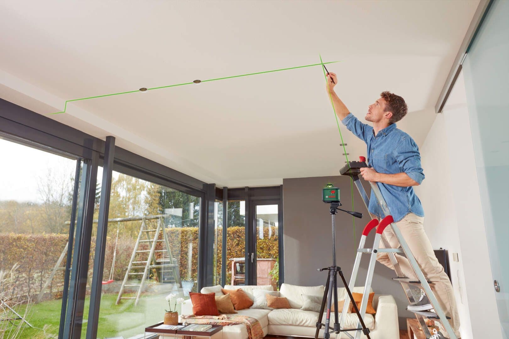 Bosch AdvancedLevel 360 Samonivelišući laser za linije sa zelenim zrakom + stativ, 3 linije - slika 10