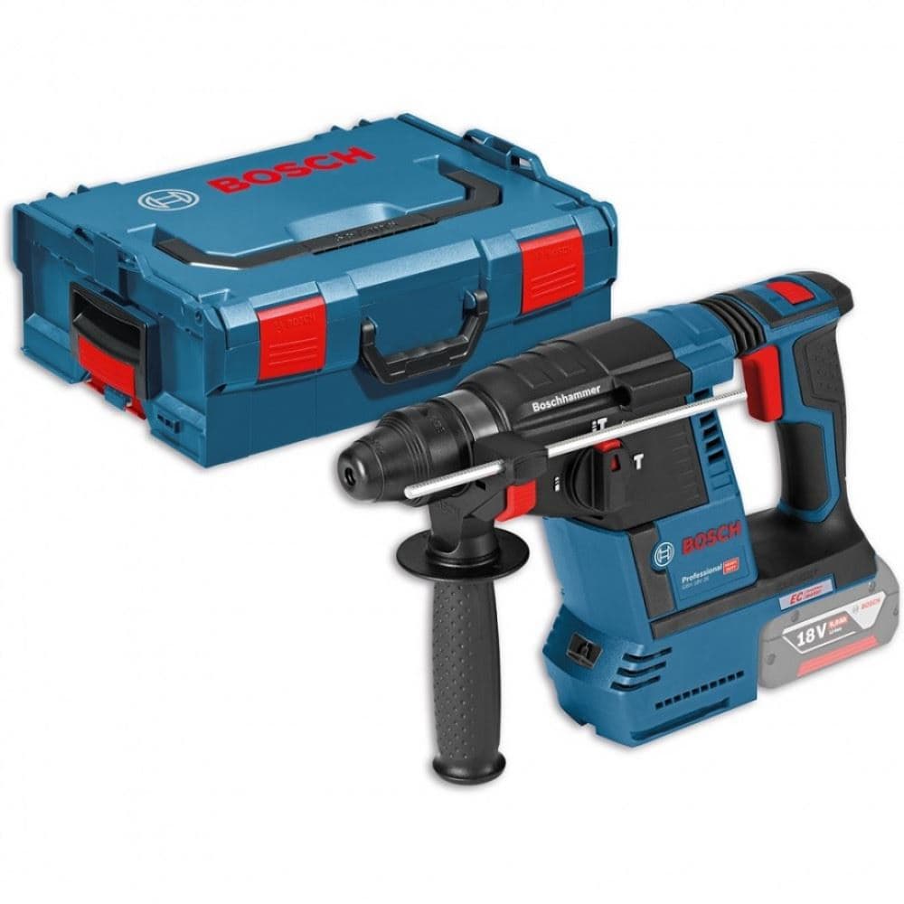 Bosch GBH 18V-26 + GDE 18V-16 Akumulatorski elektro-pneumatski čekić / bušilica, 2x6.0Ah - slika 7