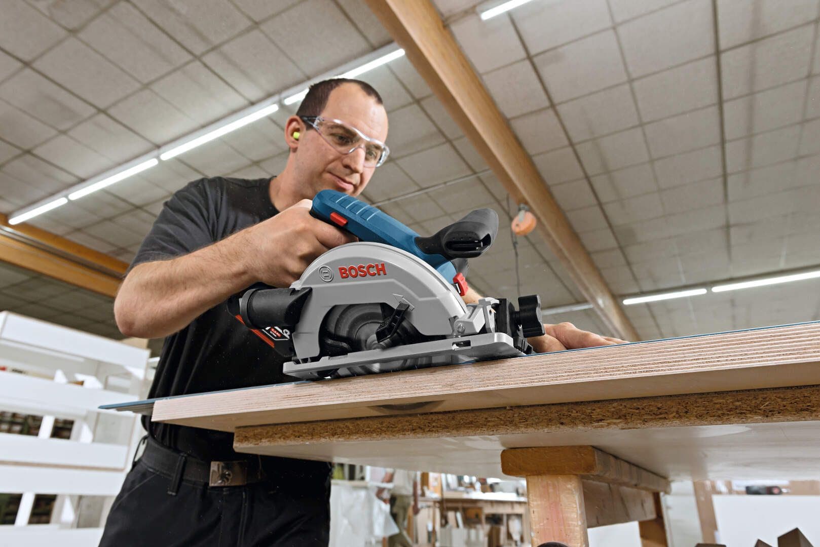 Bosch GKS 18V-57 G+FSN 1600 Akumulatorska kružna testera-cirkular, 2x5.0Ah - slika 12