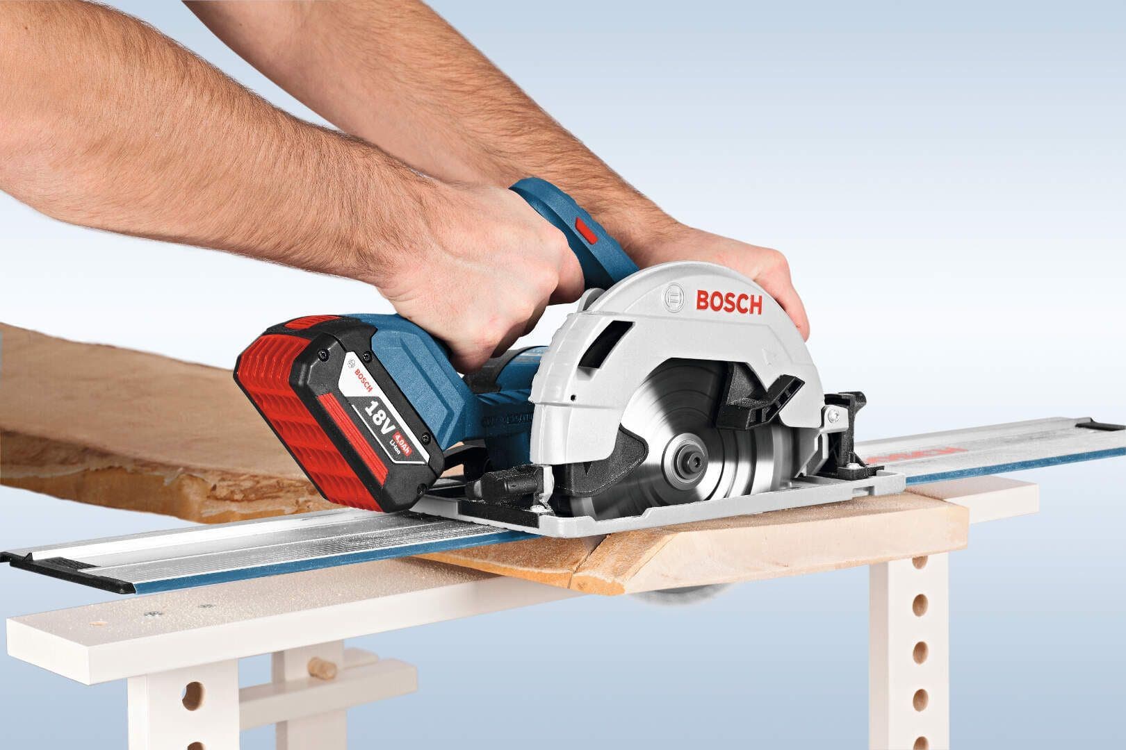 Bosch GKS 18V-57 G+FSN 1600 Akumulatorska kružna testera-cirkular, 2x5.0Ah - slika 16
