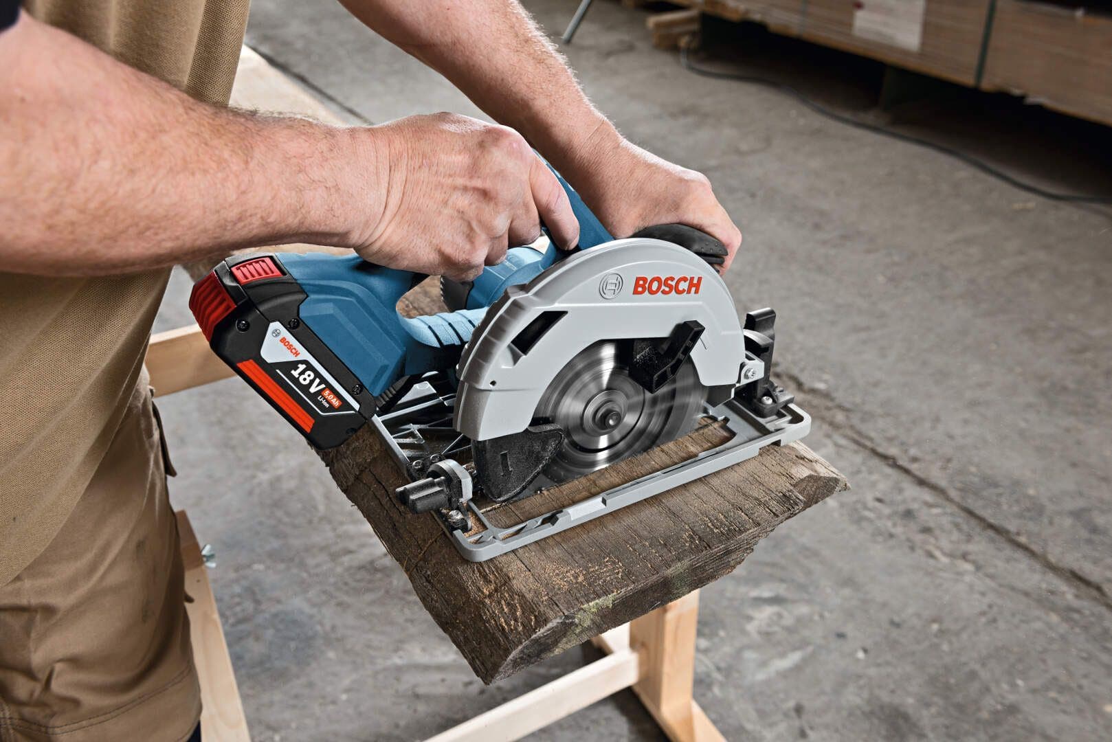 Bosch GKS 18V-57 G+FSN 1600 Akumulatorska kružna testera-cirkular, 2x5.0Ah - slika 15