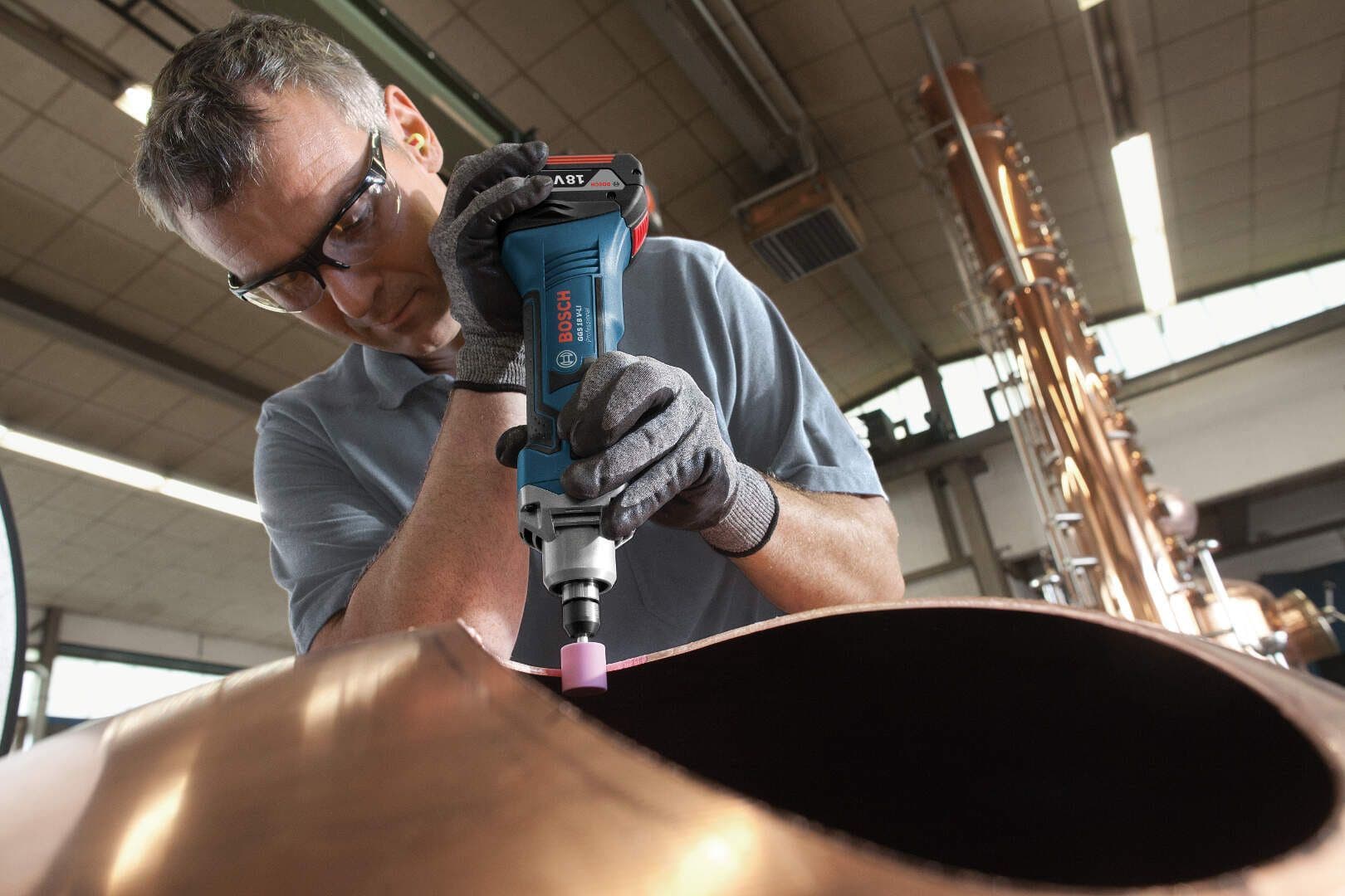 Bosch GGS 18 V-LI Akumulatorska ravna brusilica / bijaks, 2x5.0Ah - slika 10