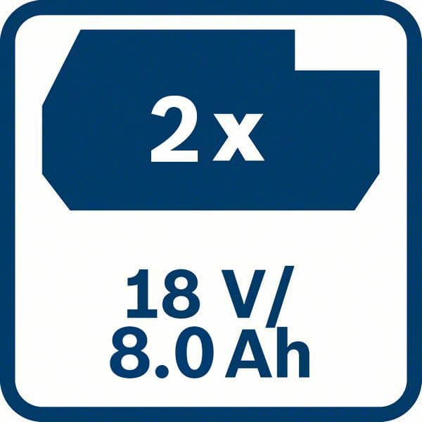 Bosch GWS 18V-15 SC Akumulatorska ugaona brusilica, 125mm, 2x8.0Ah - slika 9