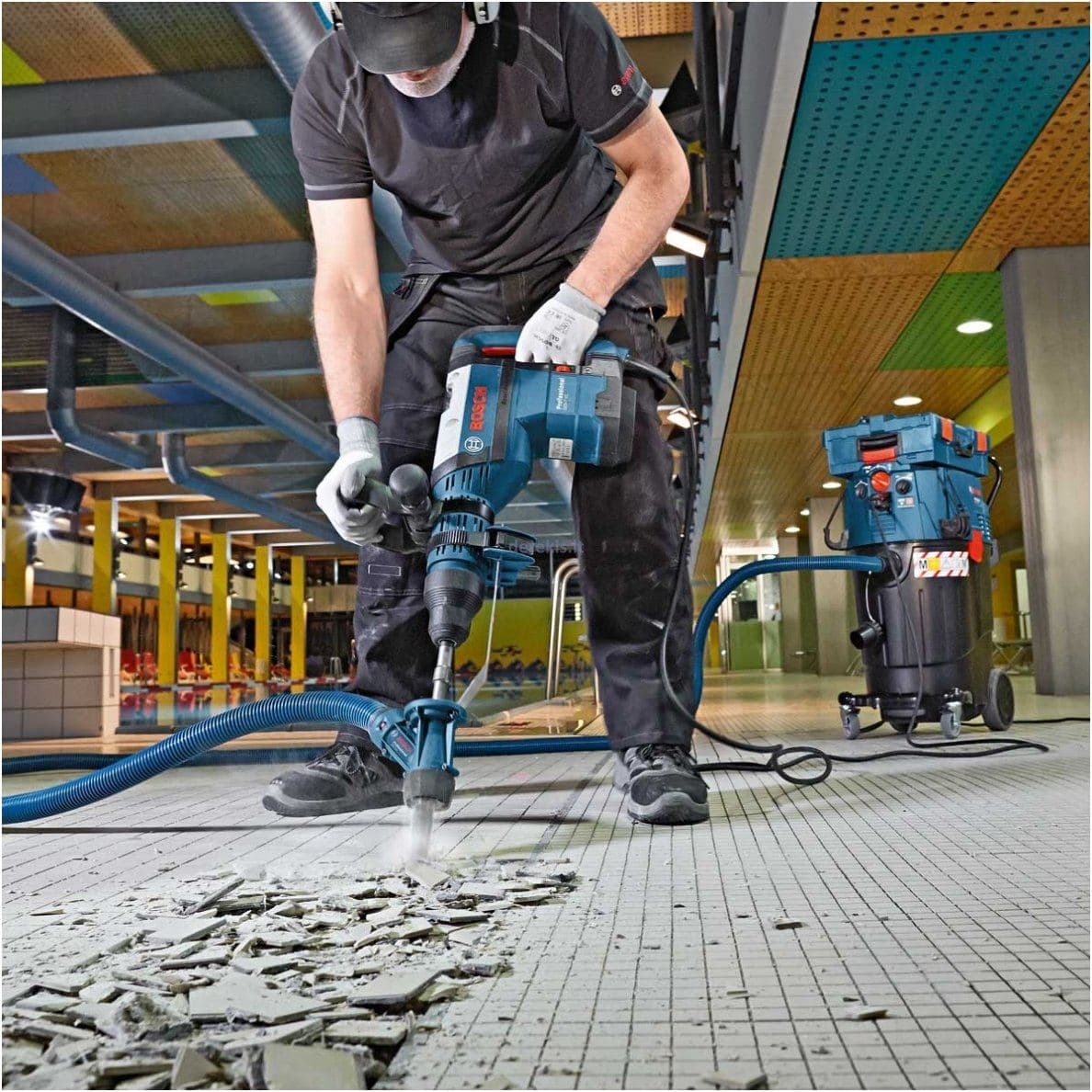 Bosch GDE max Sistem za usisavanje prašine za sve SDS max hamere za bušenje i štemovanje - slika 5