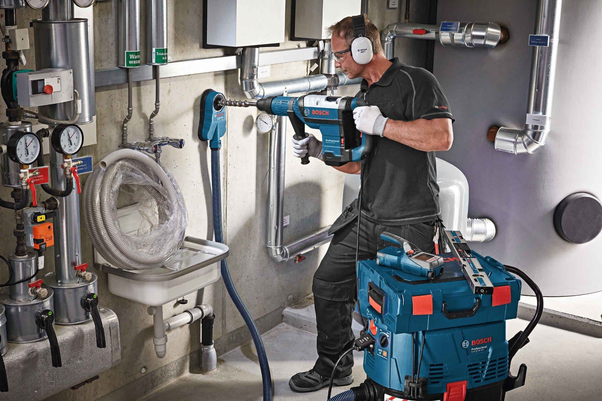 Bosch GDE 68 + GDE max Sistem nastavak za usisavanje prašine za SDS max čekiće za bušenje i štemovanje u L-Boxx koferu - slika 5