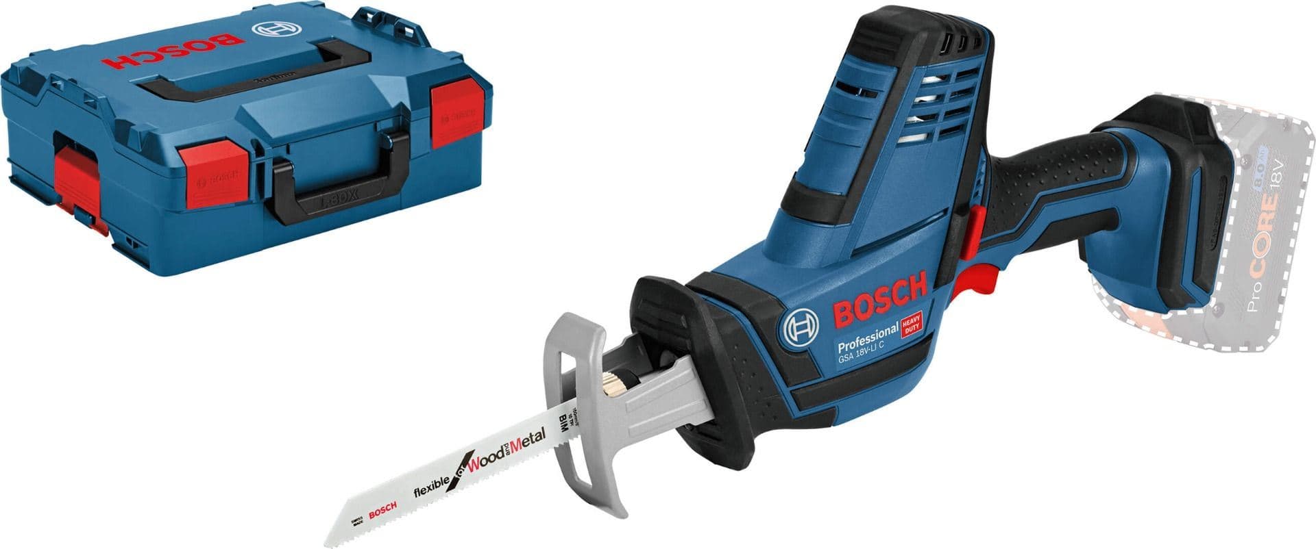 Bosch GSA 18V-LI C Akumulatorska univerzalna-recipro testera + L-Boxx kofer