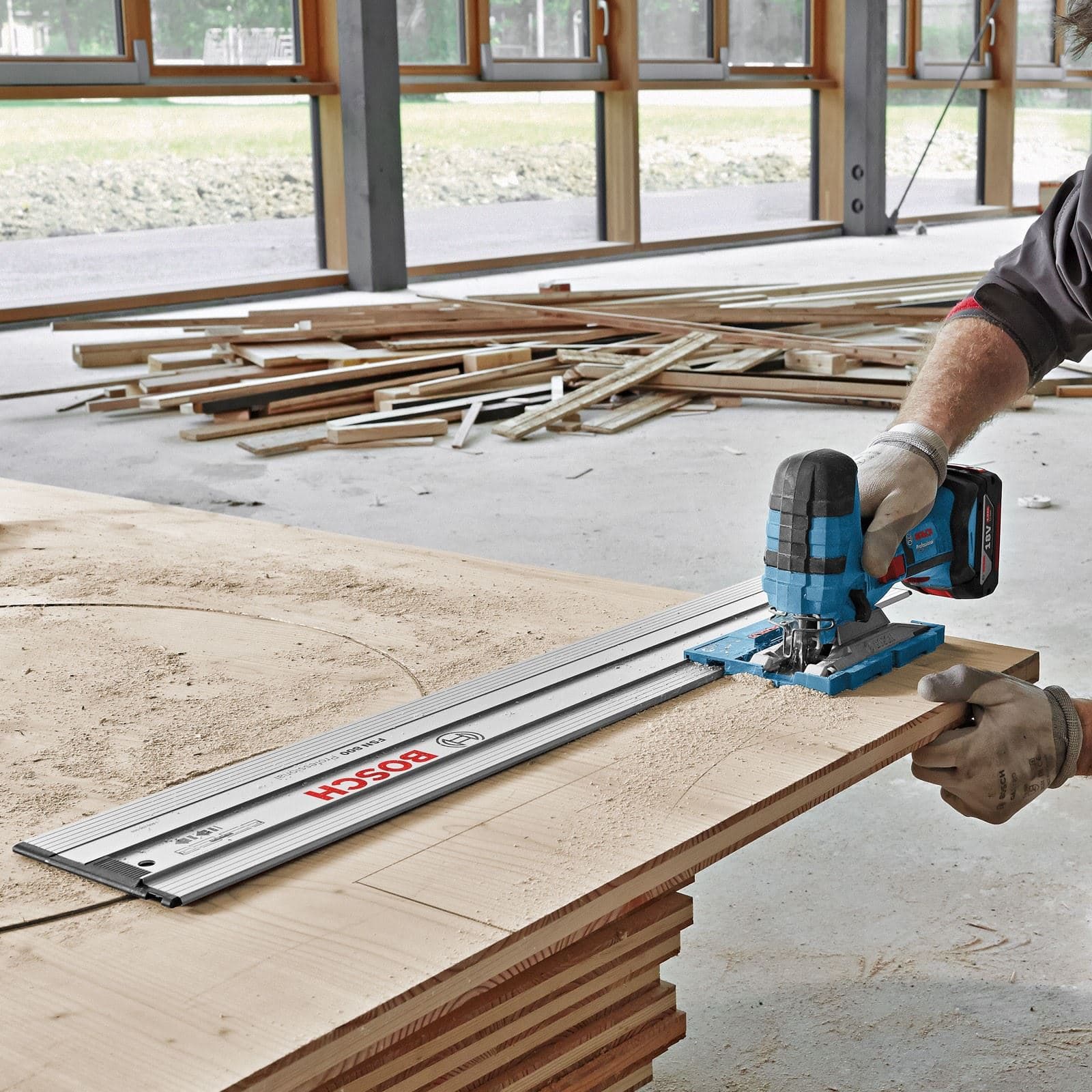 Bosch GST 18 V-LI S Akumulatorska ubodna testera + L-Boxx 136 - slika 5