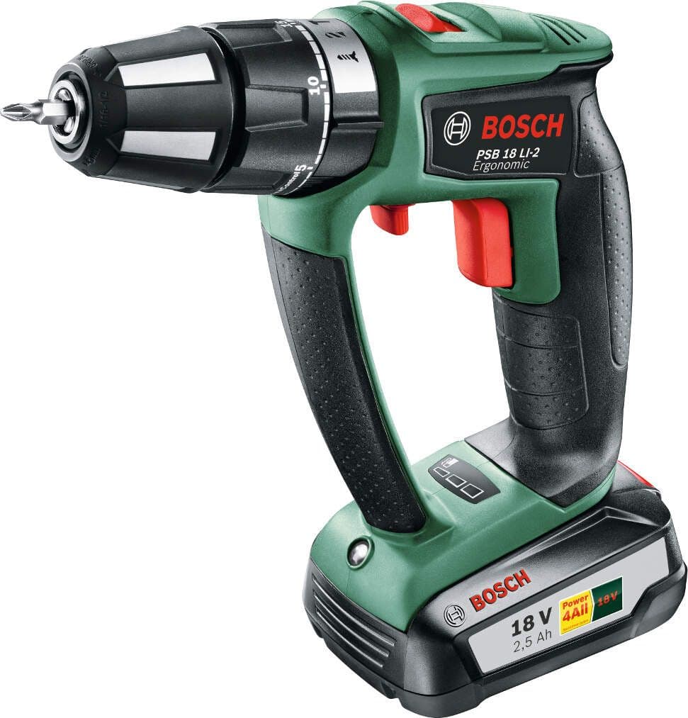 Bosch PSB 18 LI-2 Akumulatorska vibraciona bušilica-odvrtač, 1x2.5Ah