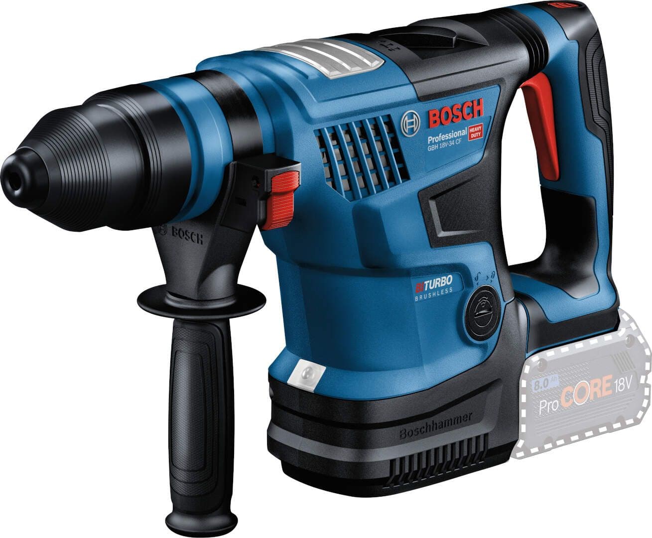 Bosch GBH 18V-34 CF Akumulatorski elektro-pneumatski čekić, Solo