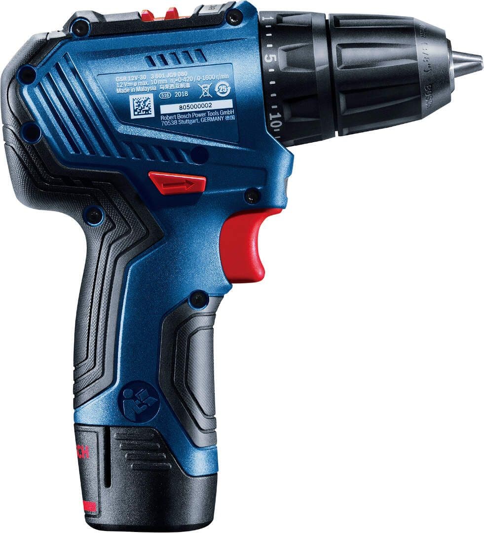 Bosch GSR 12V-30 akumulatorska bušilica-odvrtač, 2x2.0Ah, 12V, 06019G9001 - slika 11