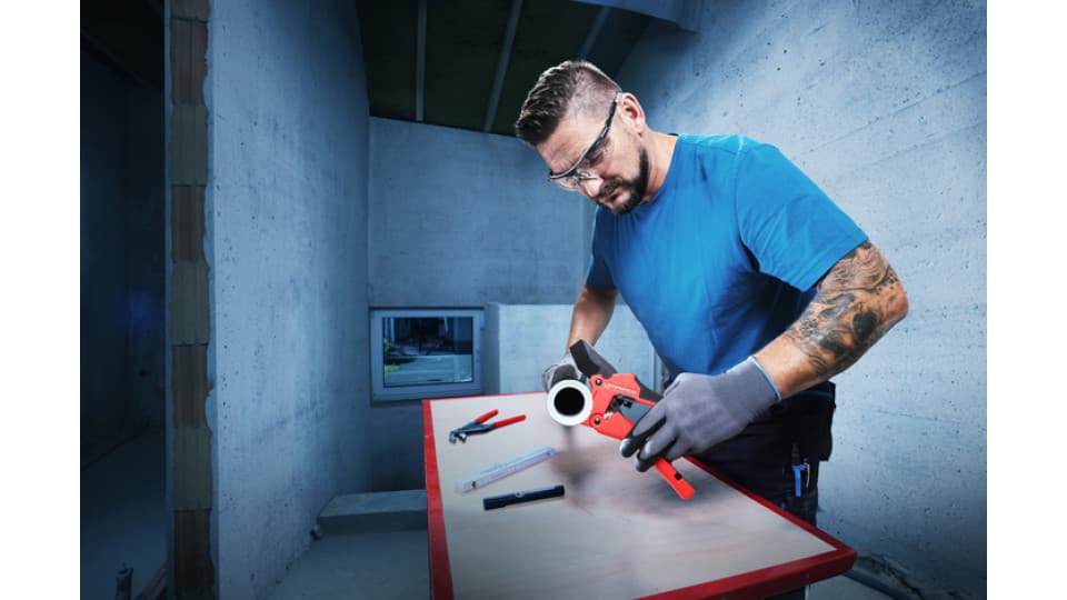 Makaze za sečenje plastičnih cevi Rothenberger ROCUT 42 TWIN CUT do 42mm - slika 3