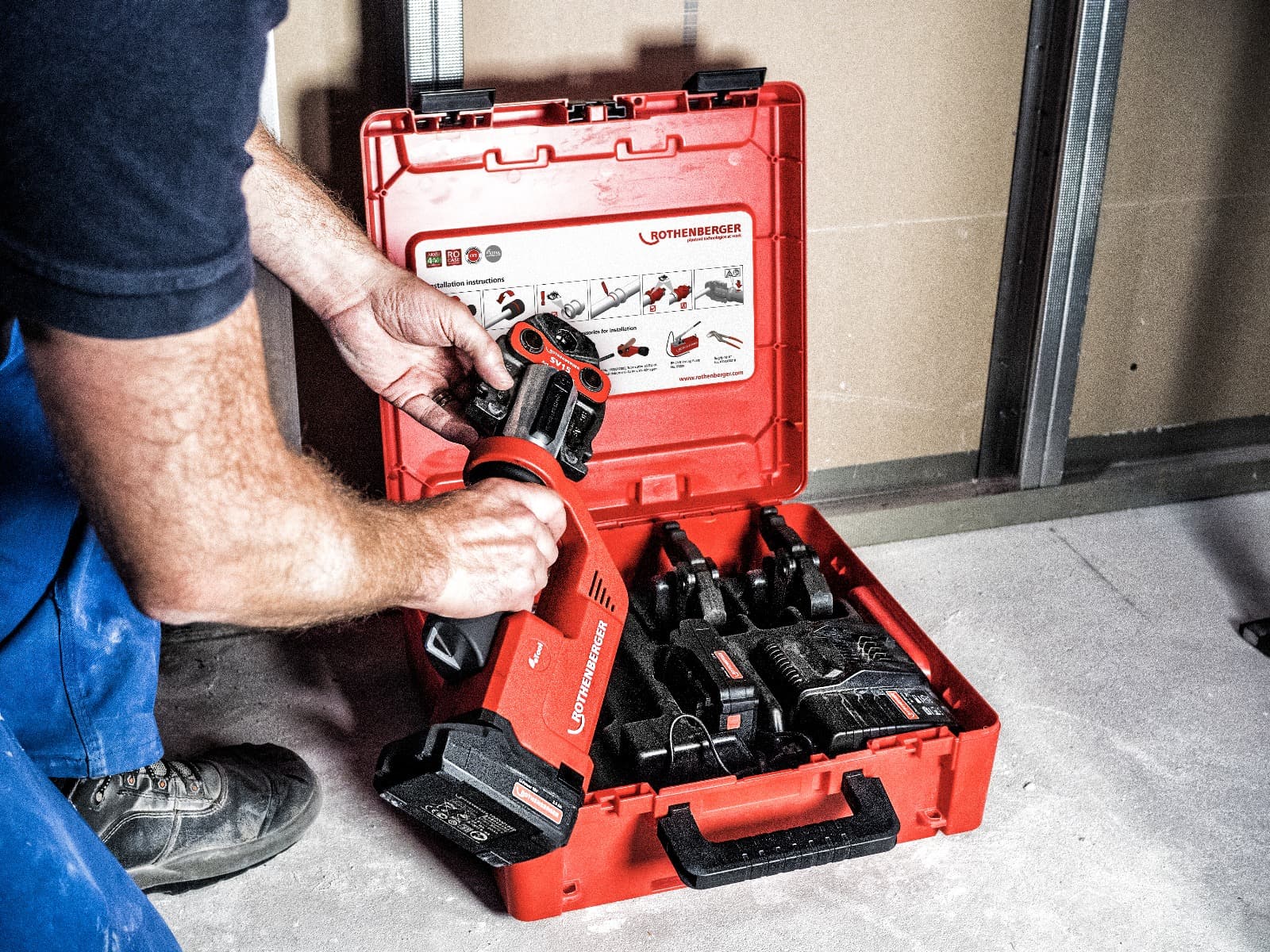 Set ROMAX Compact TT Rothenberger 1000002115 press uređaj 18V, 2.0Ah - slika 5