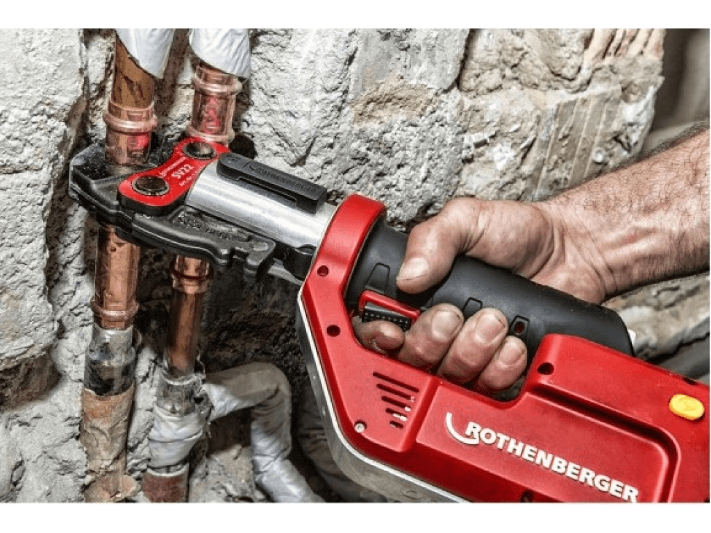 Set Rothenberger 1000002288 ROMAX Compact TT press uređaj + M15-22-28 + aku. udarna bušilica RO DD60, 18V, 2.0Ah - slika 6