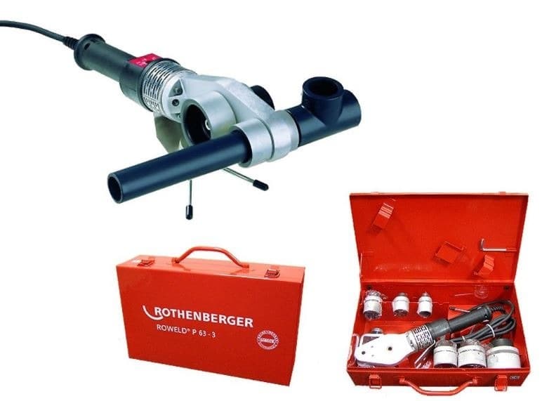 Komplet pegla za zavarivanje plastičnih cevi Rothenberger ROWELD P 63-3 - slika 2