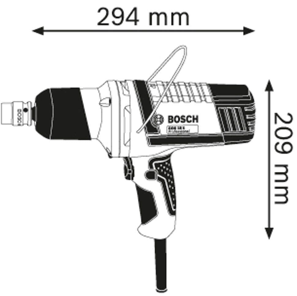 Bosch GDS 18 E udarni odvijač, 500W - slika 2