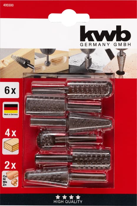  KWB 49495500 6 turpija za drvo/metal(nonFe), set za bušilicu