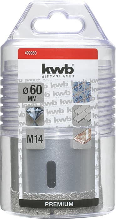  KWB 49499945 dijamantska kruna za keramiku 45 mm, M14 - slika 2