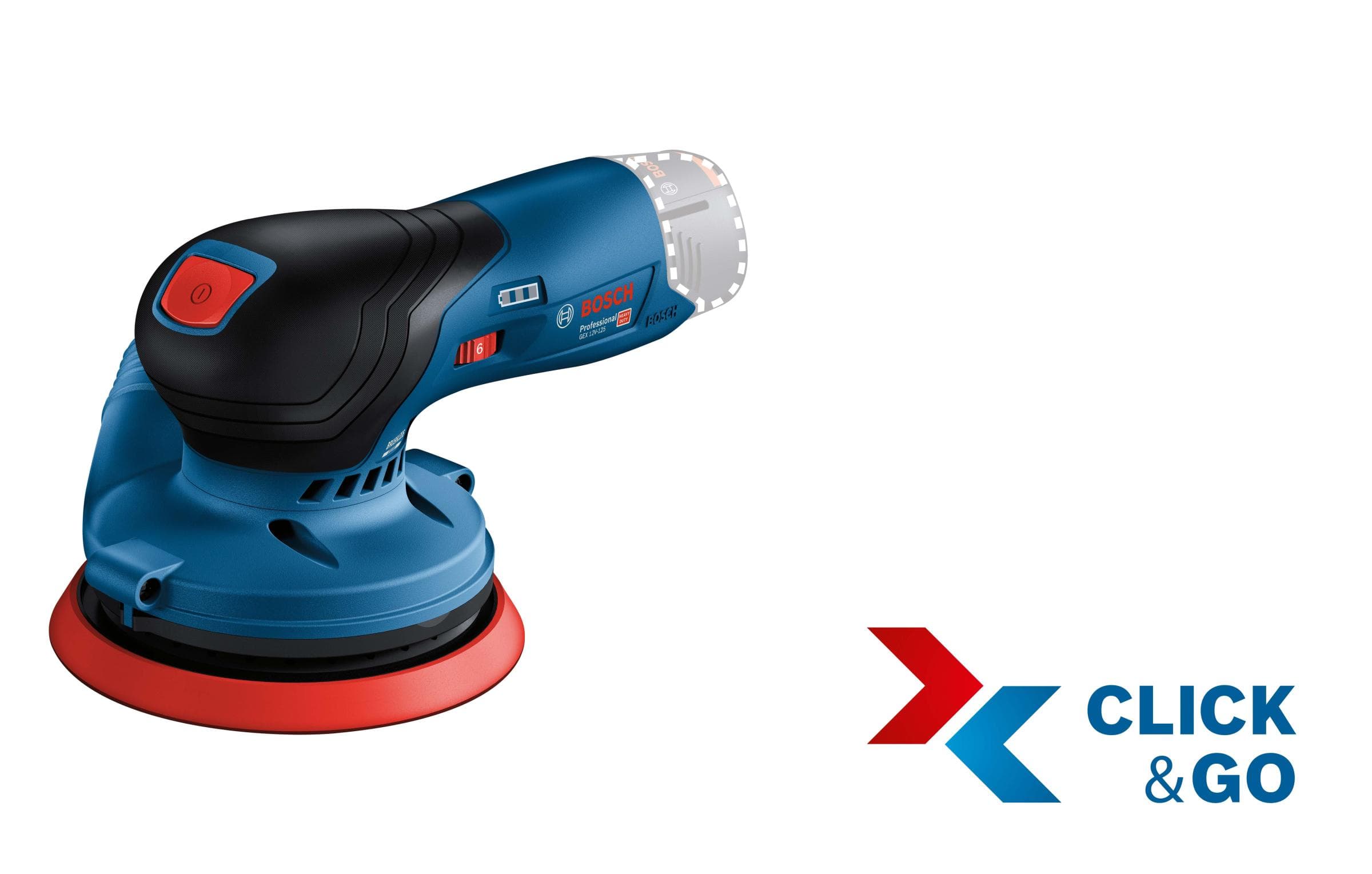 Bosch GEX 12V-125 Solo Akumulatorska ekscentar brusilica - slika 4
