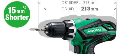 Akumulatorska bušilica-odvijač Hikoki DS18DJL, 2x1.5Ah, 18V - slika 5
