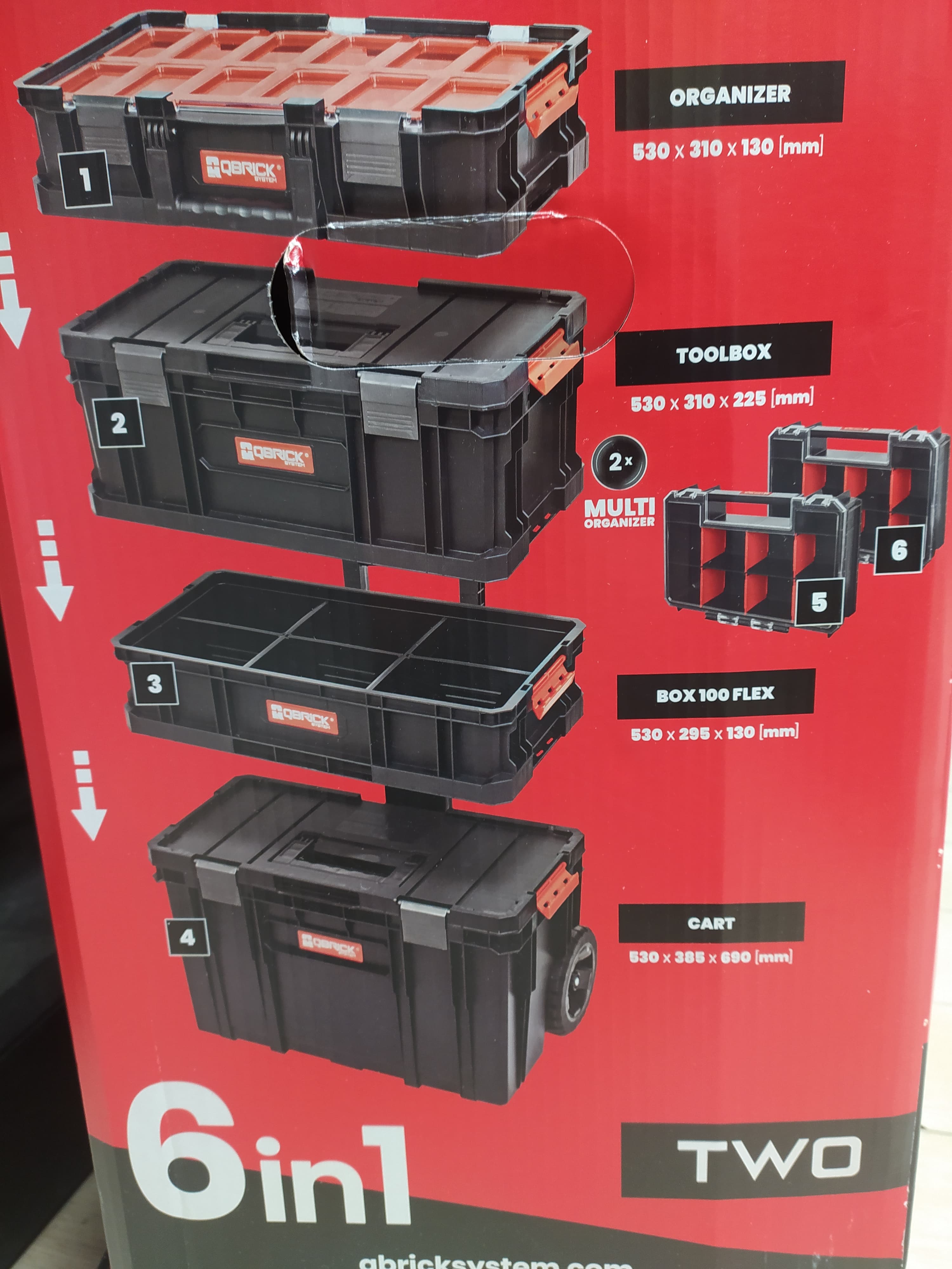 Kolica za alat Qbrick 6u1 System Two - slika 2