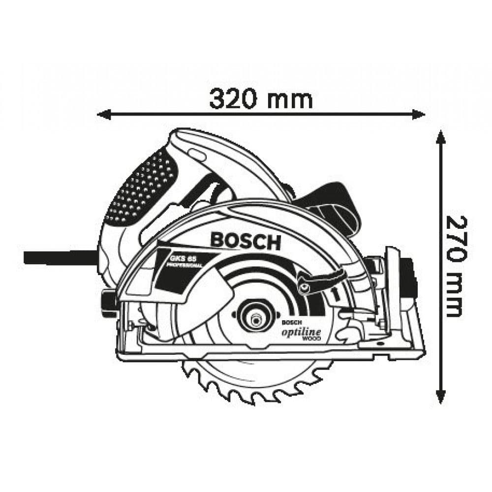 Bosch GKS 65 Kružna testera-cirkular, 1.600W - slika 5