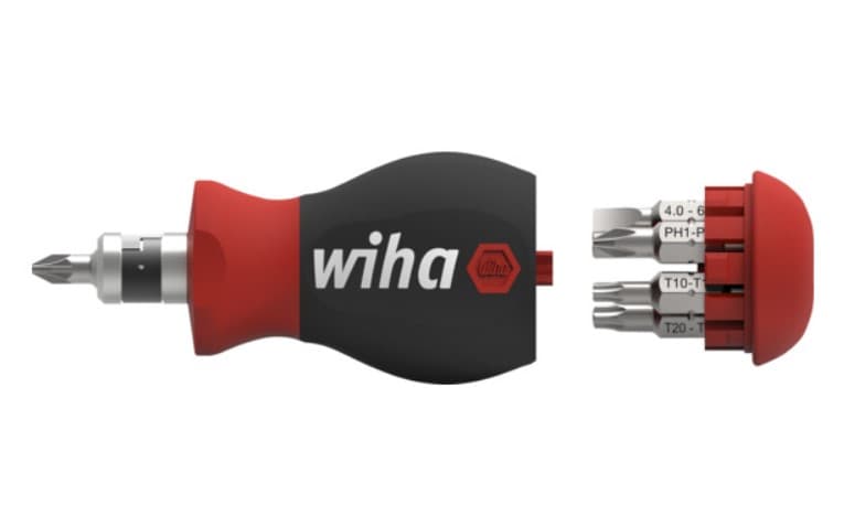 Wiha 43613 odvijač, Stubby, sa 7 dvostranih bitova