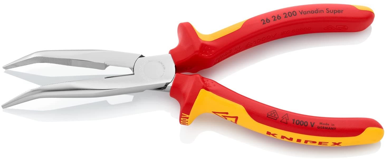 Knipex 26 26 200 Špicasta klešta sa sa bočnim sečenjem izolovane, VDE, hromirane 200 mm - slika 2