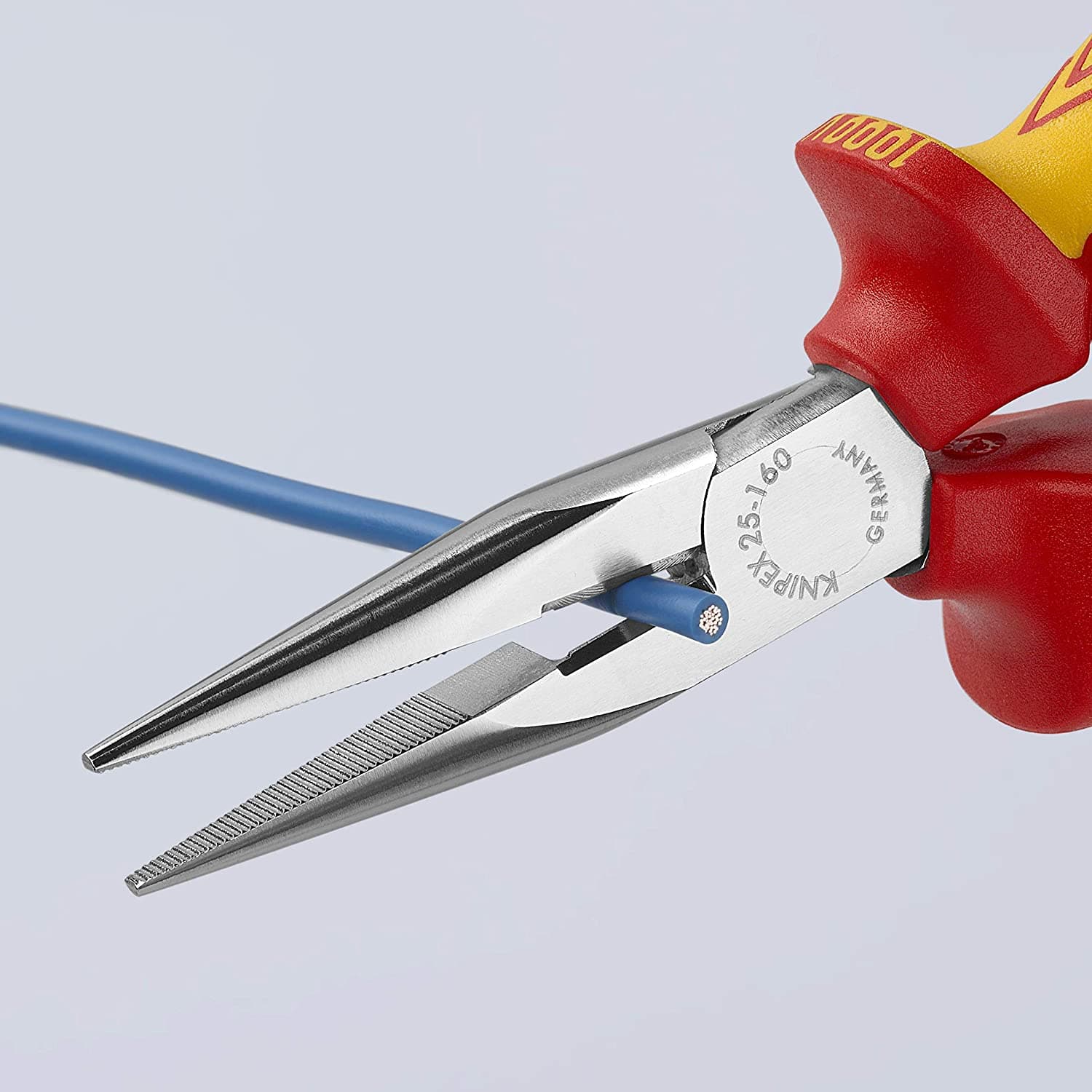 Knipex klešta špic prava sa bočnim sečenjem 1000V VDE 160mm 25 06 160 - slika 6