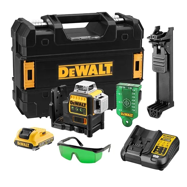 DeWalt DCE089D1G laser linijski, zeleni zrak, 3x360°, 12V
