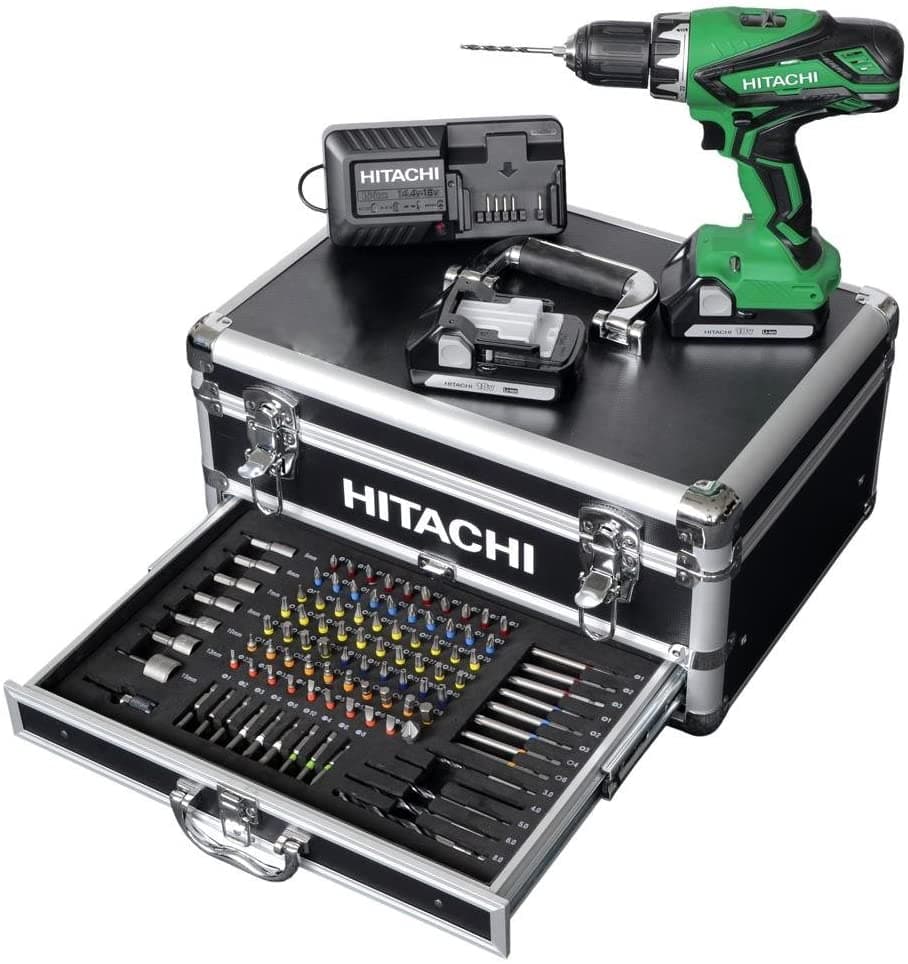 Akumulatorska šrafilica-odvrtač Hikoki DS18DJL, 18V 2x2.5Ah + pribor 100 delova