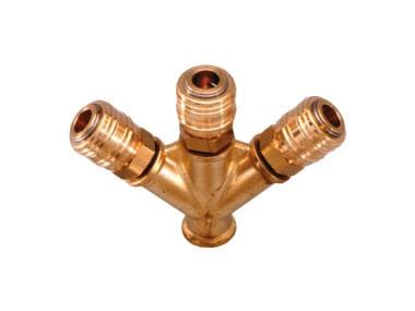 Trostruki razvodnik mesing 3/8" IG sa spojnicama, Profiair