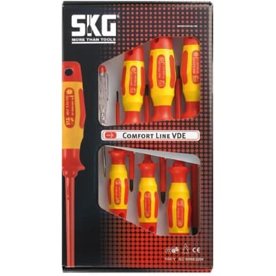 Set izolovanih VDE odvijača SKG 65604, 1000V, 7 delova