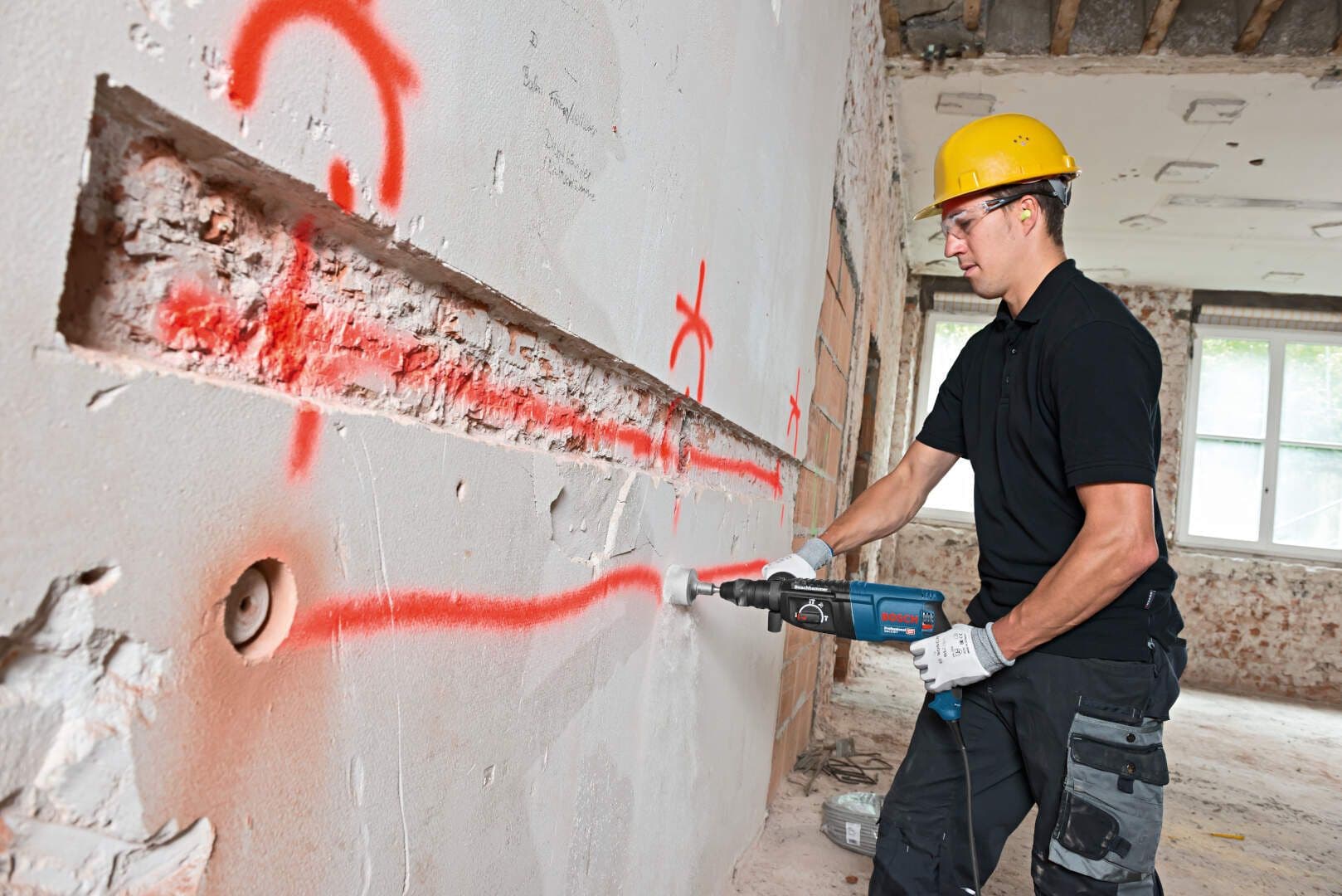 Bosch GBH 2-26 F Elektro-pneumatski čekić + 6-delni set sds-plus burgija, 830W - slika 4