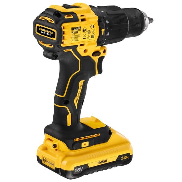 DeWalt DCD709L2T Akumulatorska vibraciona bušilica bez četkica, 18V 2x3.0Ah - slika 5
