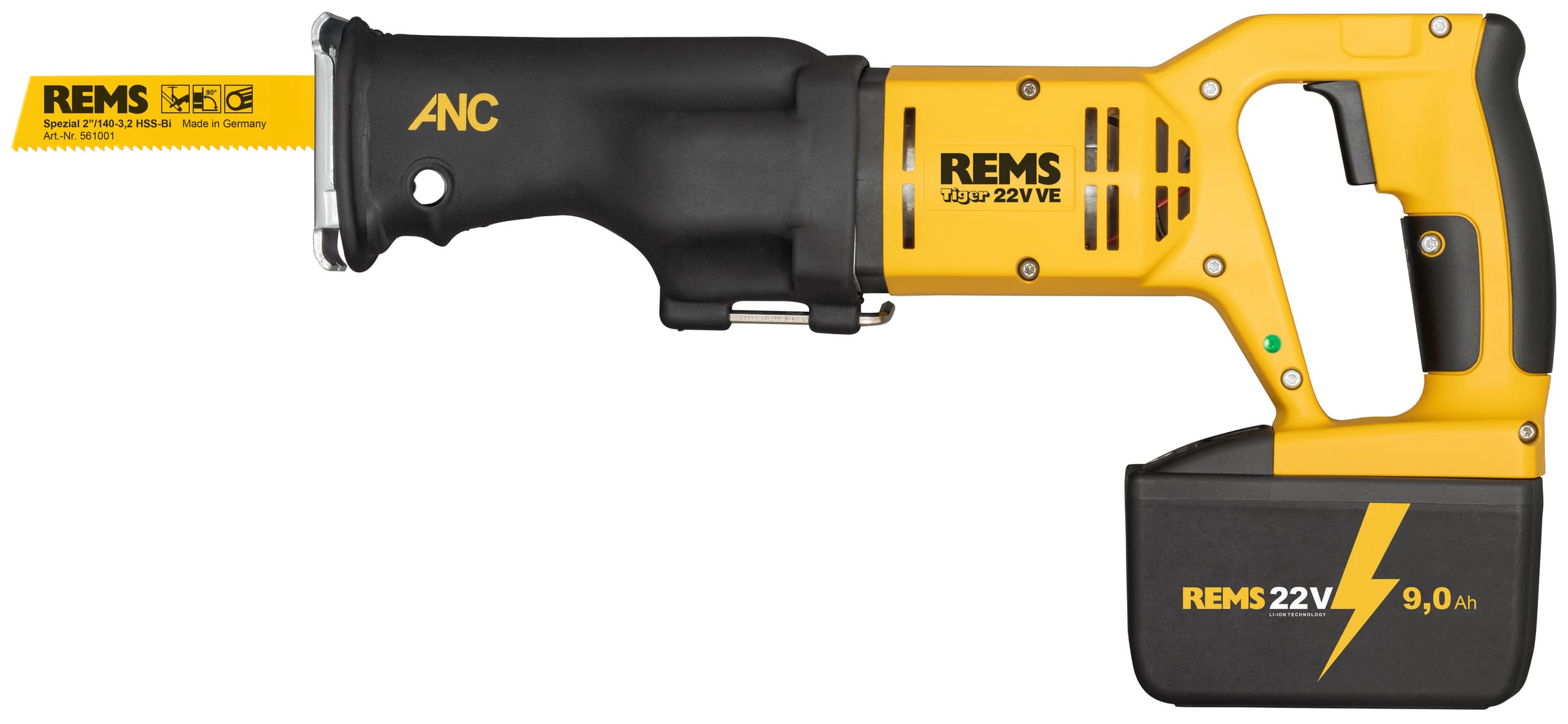REMS 560055 Akumulatorska sabljasta testera Tiger 22 V VE Komplet\P, Solo - slika 3