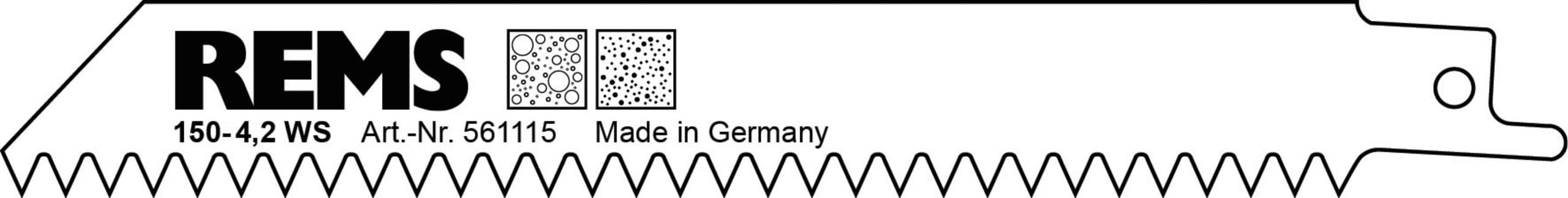 REMS 561115 List testere za porobeton, gipsane ploče 150-4,2 mm